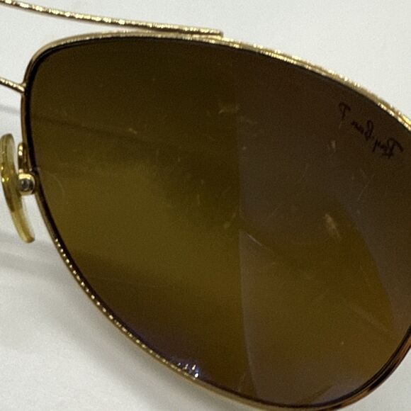 Ray-Ban RB3293 001/84 Sunglasses Gold FRAMES Brown Gradient Lens 63-13 Polarized - Picture 10 of 16